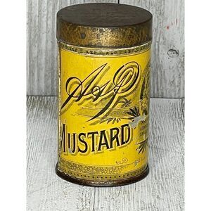 Vintage Sultana Spice Mills A&P Mustard Tin